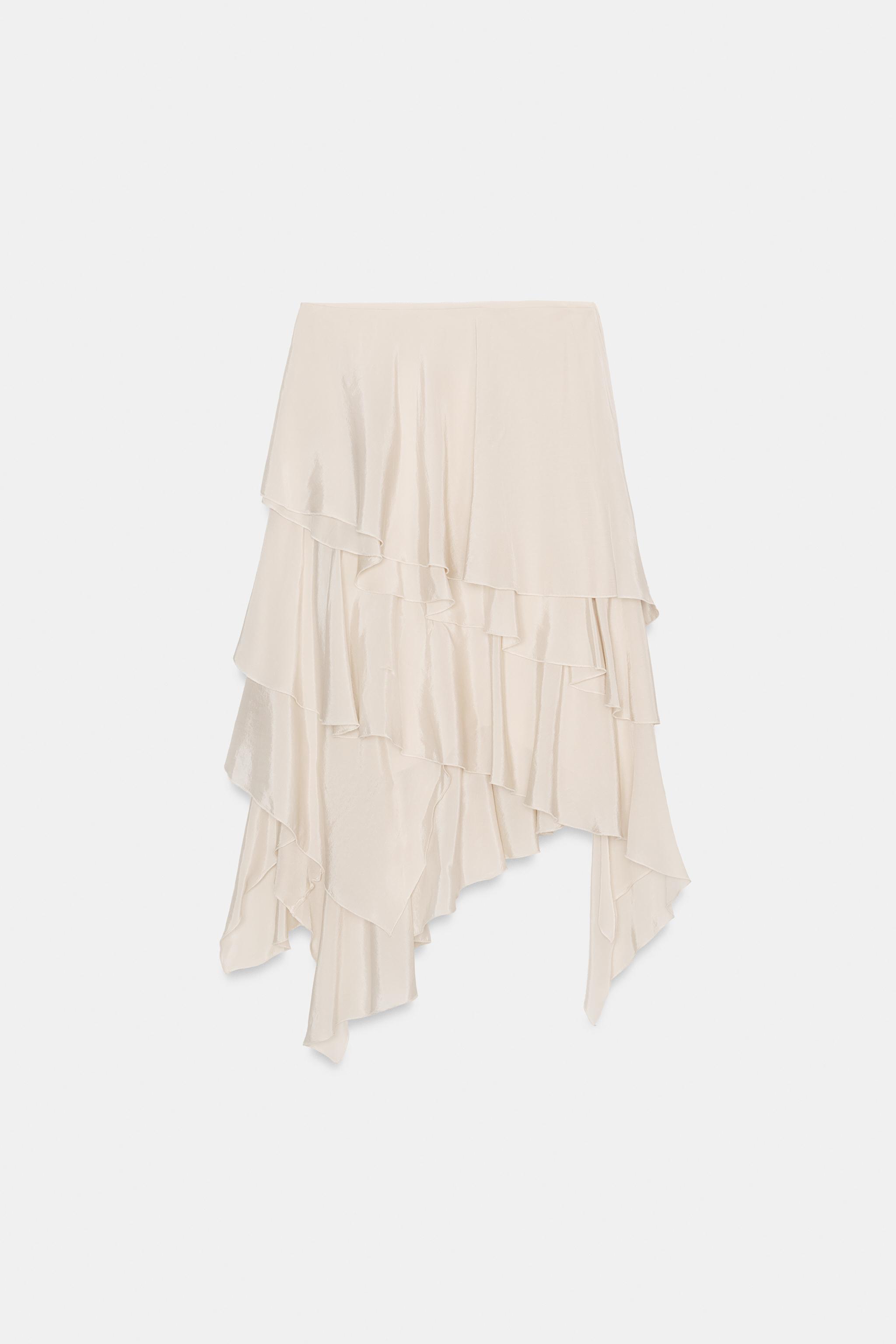 ZW COLLECTION FLOWY RUFFLED SKIRT